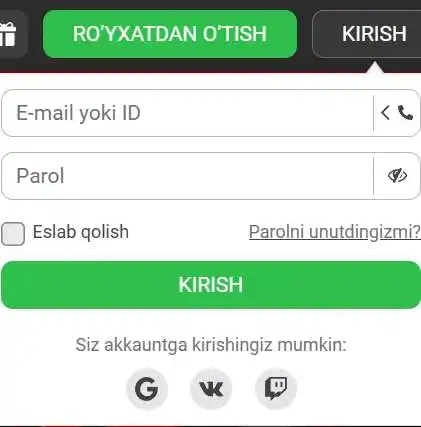 888Starz UZ shaxsiy kabinetiga kirishning barcha usullari